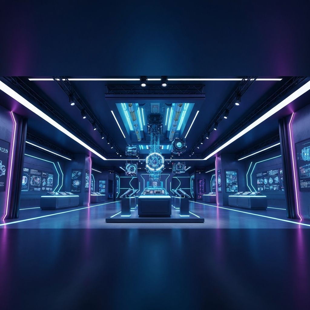 未来主义科技风展厅设计